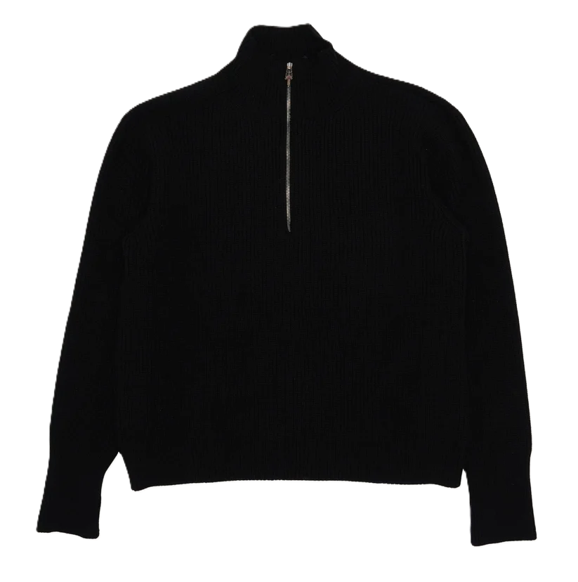 Chrome Hearts Cashmere Cross Patch Quarter Zip Sweater