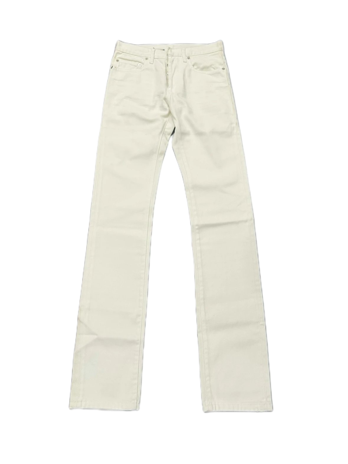 Dior Homme ‘Beck’ White Whiskered Jeans