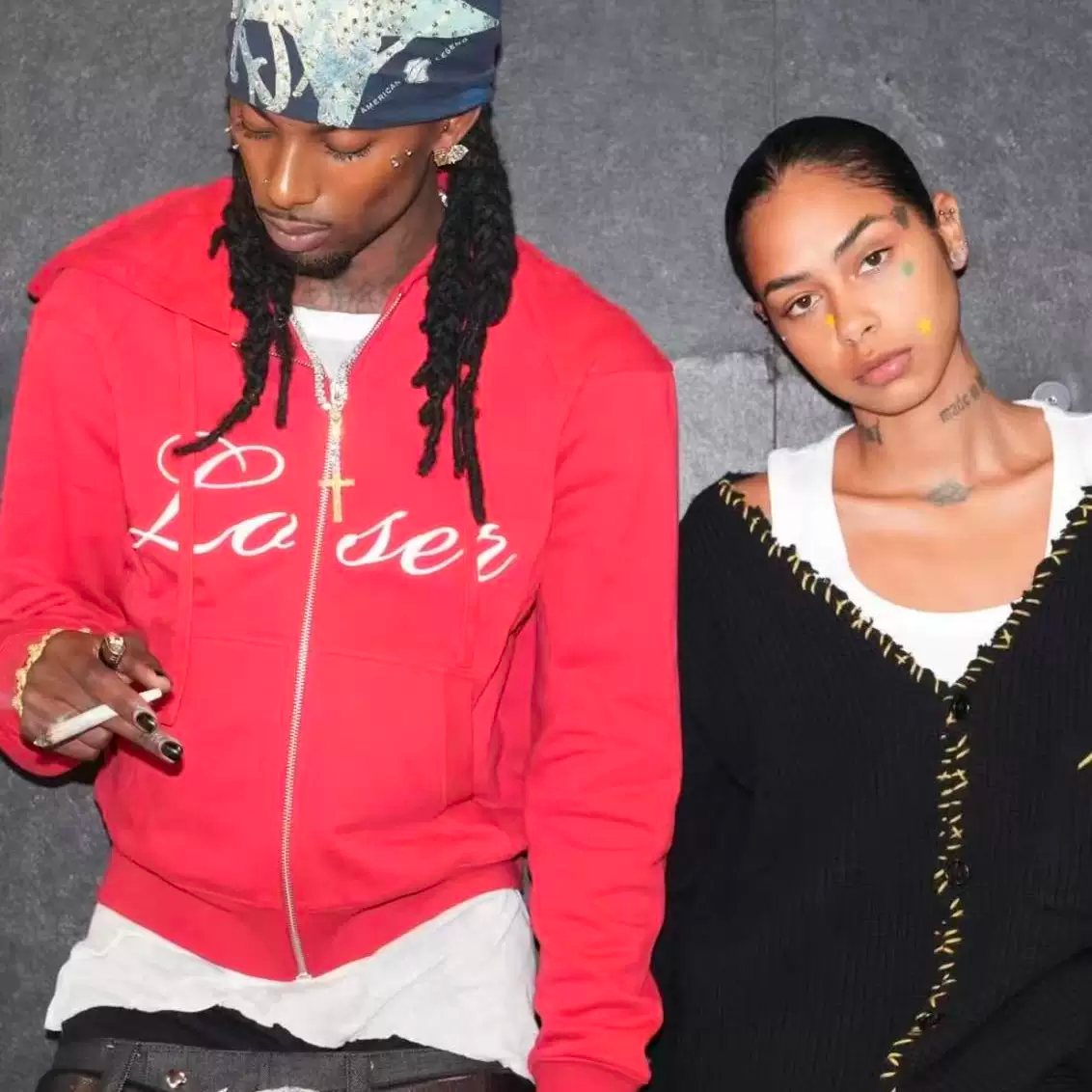 0pium style zipper embroidered pullover hoodie short sweatshirt playboi carti same style hoodie