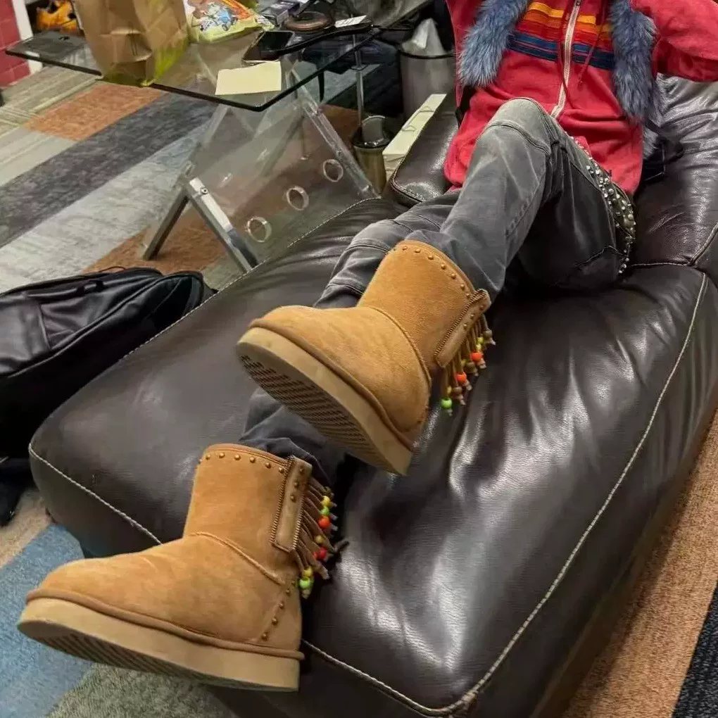 [Preview] bazo 1199 surfer beaded boots beaded/totem snow boots udg same style