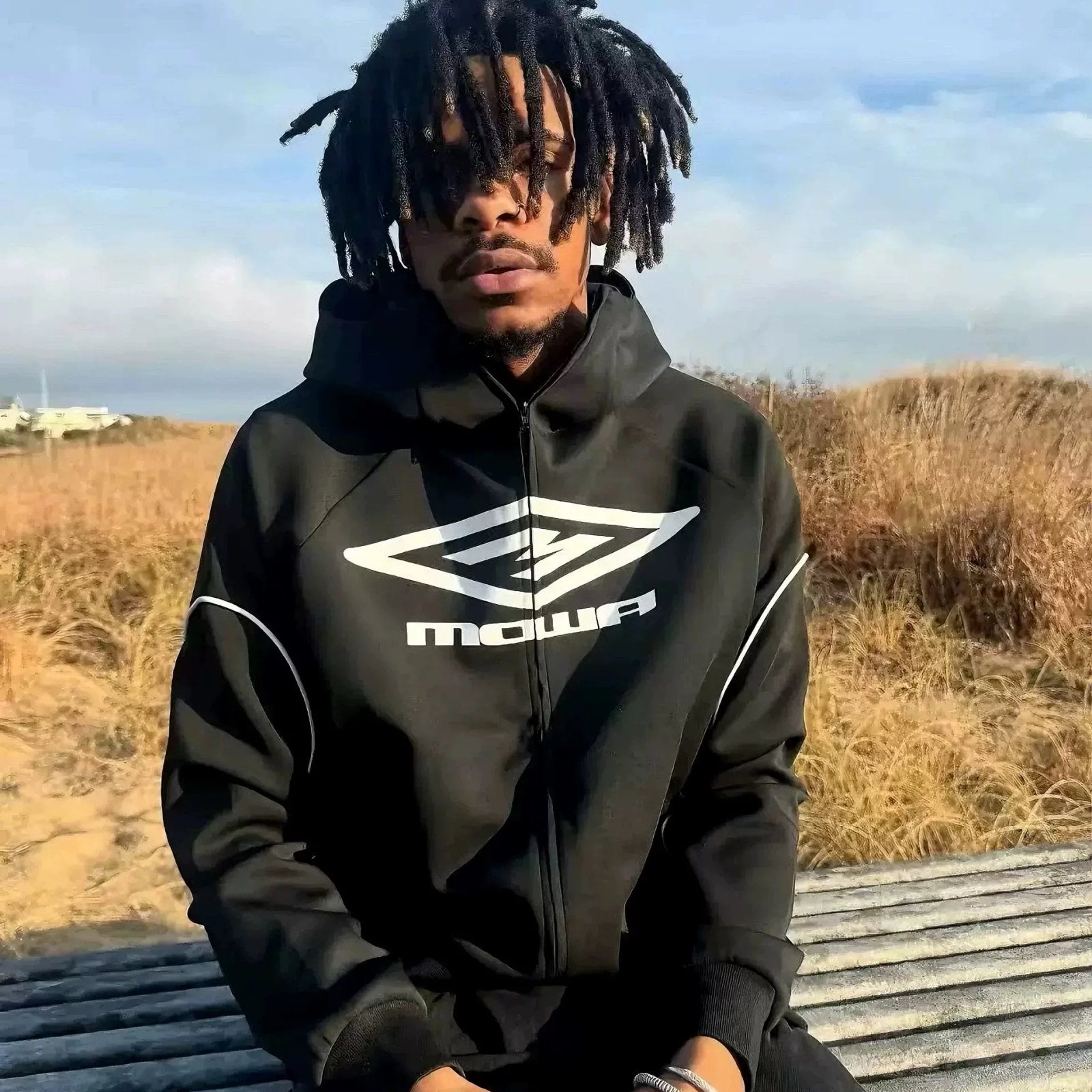 Mowalola "Mowa Tech" Zip-Up Hoodie