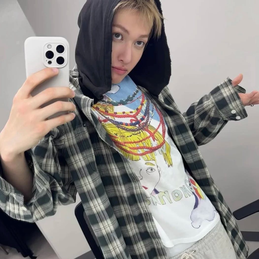 KAMIYA new distressed hooded shirt, loose version, street boy style, same style as Cortis Martin