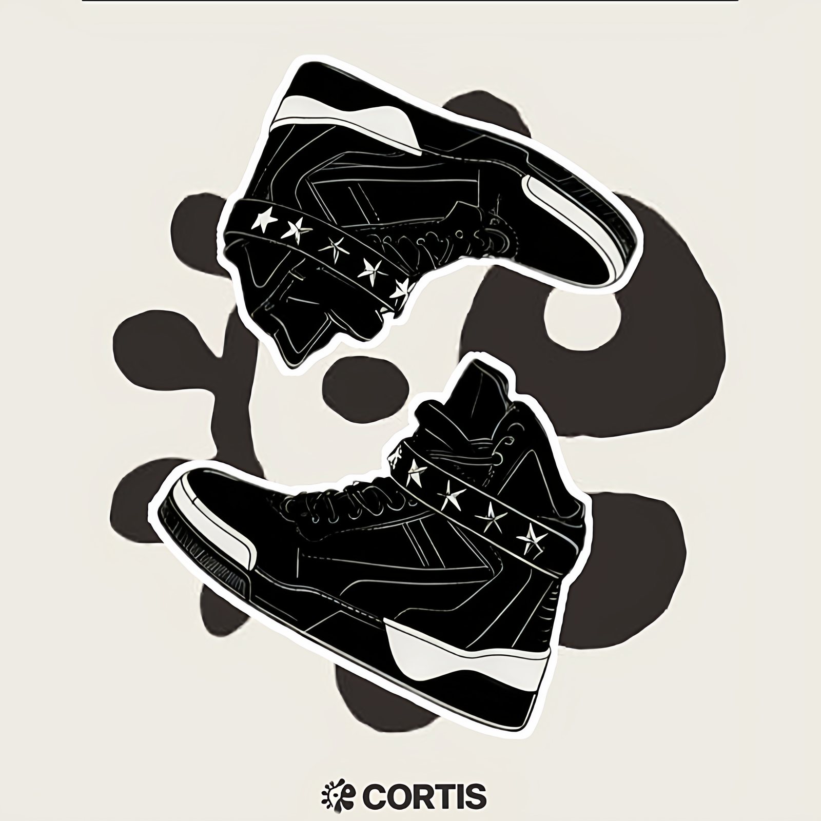 Star high-top sneakers retro style 15 Star Strap Tyson cortis gold trainer same style