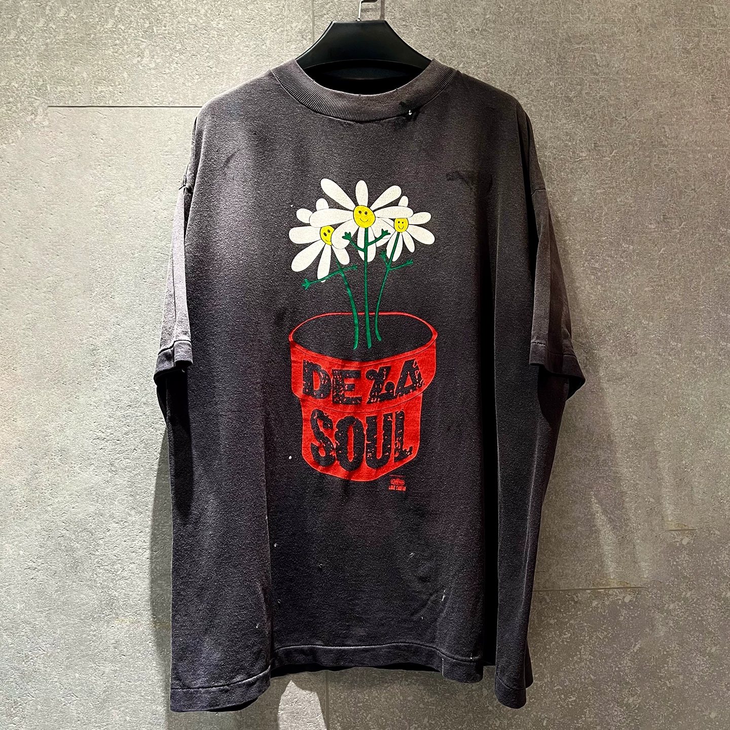 Saint American hip-hop style floral sunflower print short-sleeved T-shirt for men and women loose old fashion brand top