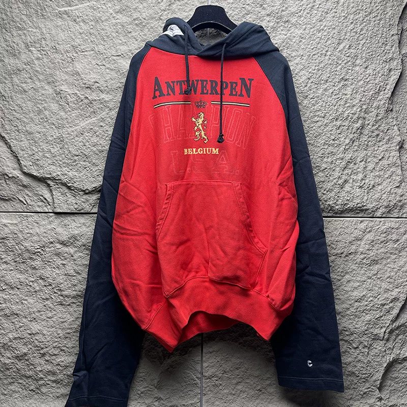 Scarce Antique VETEMENTS Autumn and Winter Clearance Hooded Sweatshirts for Men and Women Loose Pullover Jackets