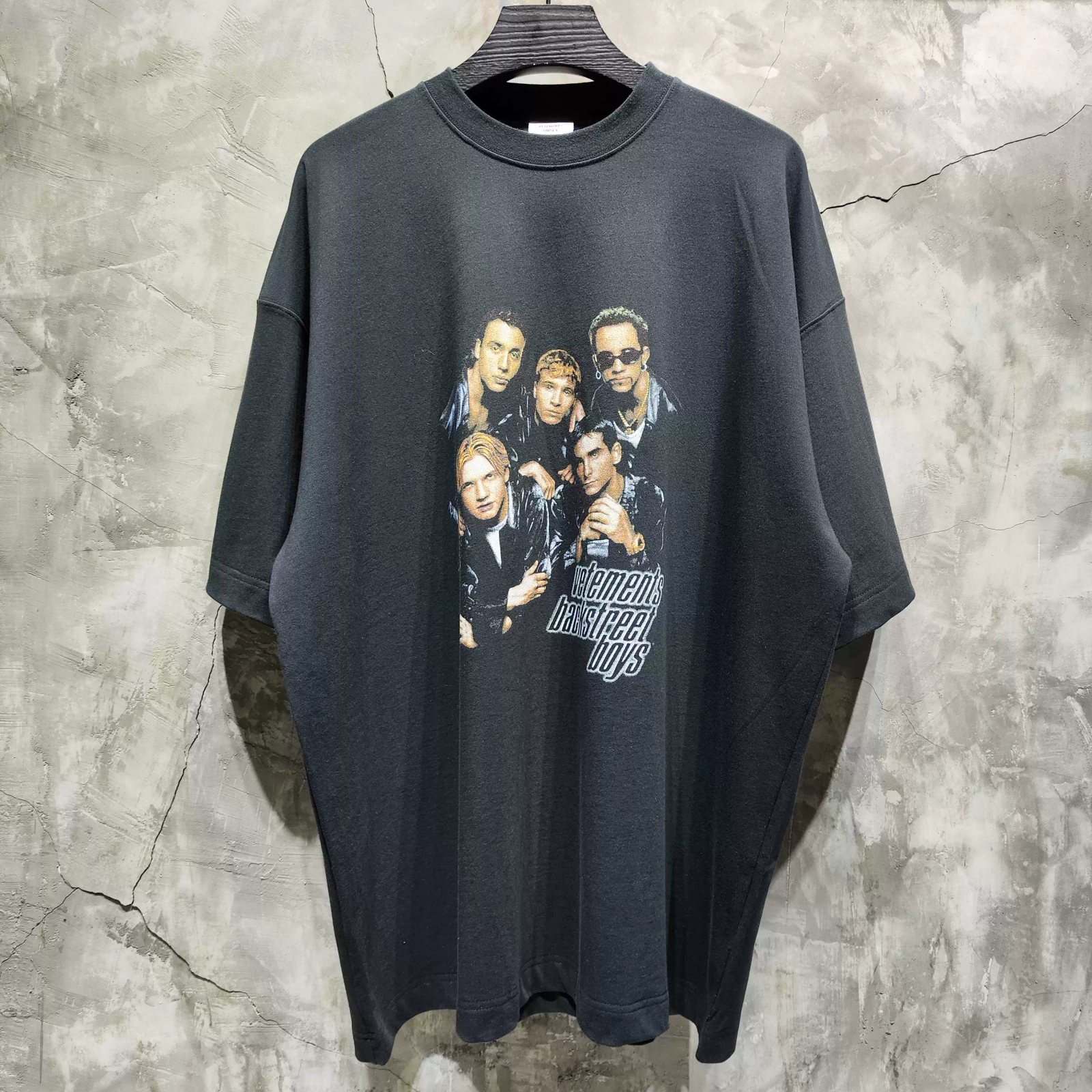 VETEMENTS 25s Golden Edition Back Street Boys band member extra large version t-shirt Back street Boys short sleeve